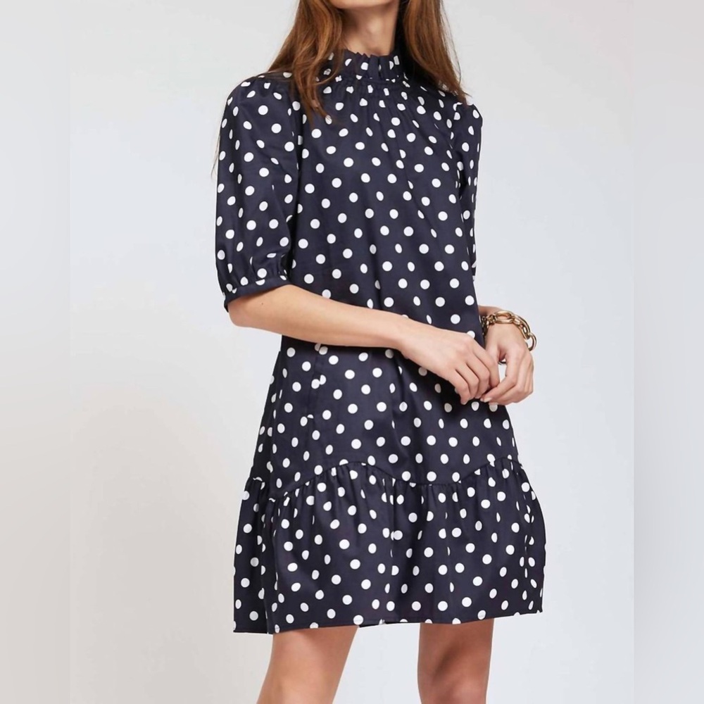 Tyler Boe Pippa Poplin Dot Skimmer Dress